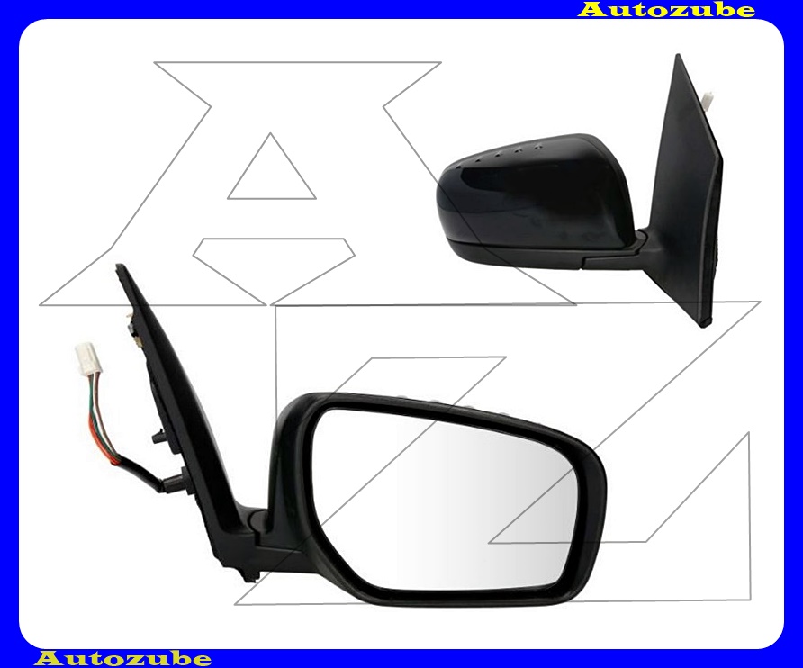 Visszapillantó tükör jobb, elektromosan behajló, fűthető-domború tükörlappal, fényezhető borítással Visszapillantó tükör jobb, elektromosan behajló, fűthető-domború tükörlappal, fényezhető borítással