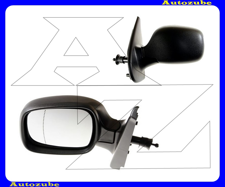 Visszapillantó tükör bal, manuális, aszférikus tükörlappal, fekete borítással Visszapillantó tükör bal, manuális, aszférikus tükörlappal, fekete borítással