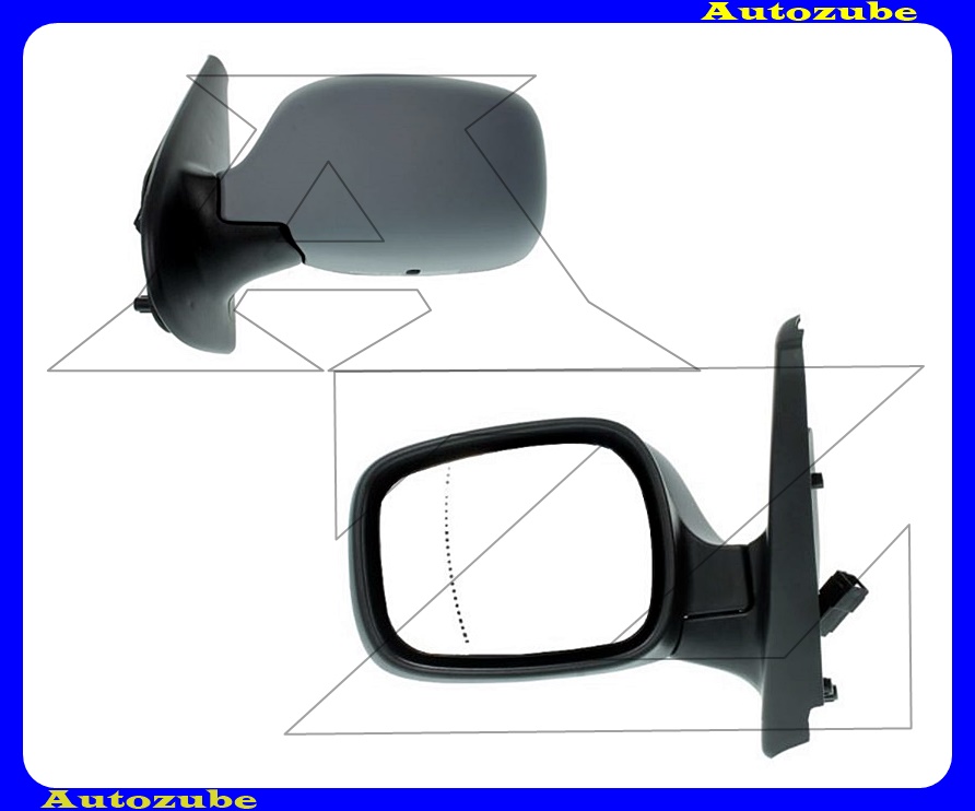 Visszapillantó tükör bal, elektromos, fűthető-aszférikus tükörlappal, fényezhető borítással Visszapillantó tükör bal, elektromos, fűthető-aszférikus tükörlappal, fényezhető borítással