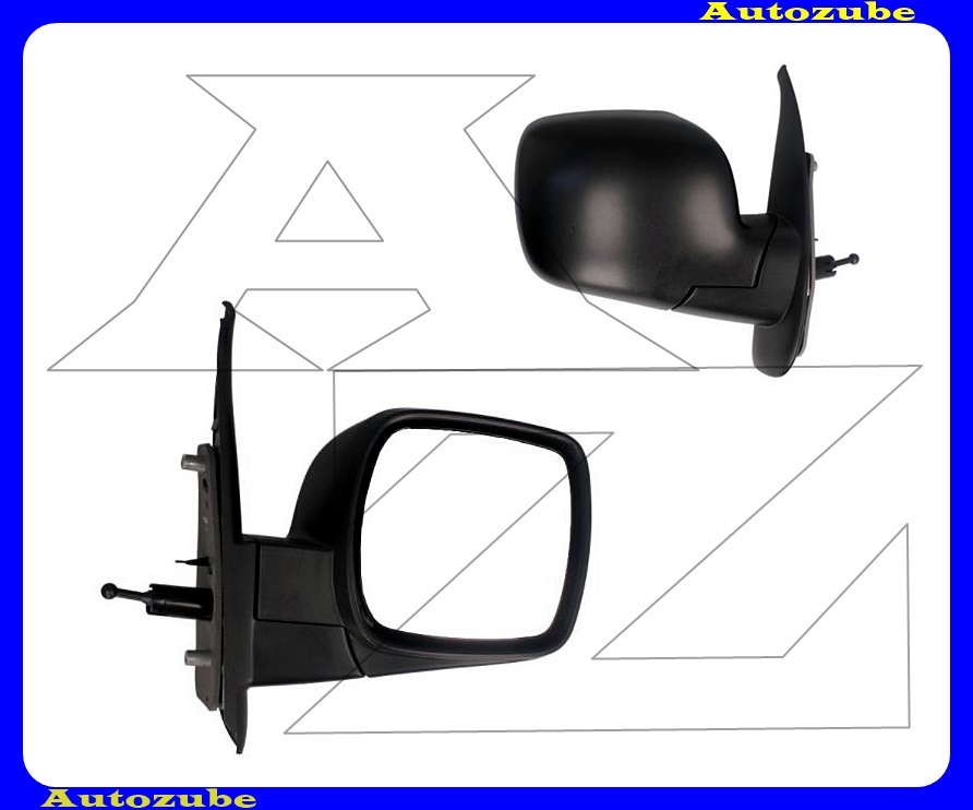 Visszapillantó tükör jobb, manuális, domború tükörlappal, fekete borítással Visszapillantó tükör jobb, manuális, domború tükörlappal, fekete borítással