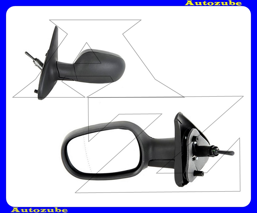 Visszapillantó tükör bal, manuális, aszférikus tükörlappal, fekete borítással Visszapillantó tükör bal, manuális, aszférikus tükörlappal, fekete borítással