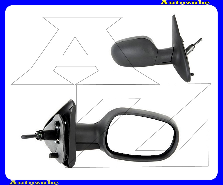 Visszapillantó tükör jobb, manuális, domború tükörlappal, fekete borítással Visszapillantó tükör jobb, manuális, domború tükörlappal, fekete borítással