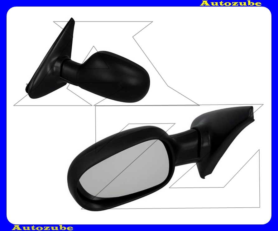 Visszapillantó tükör bal, elektromos, fűthető-aszférikus tükörlappal, fekete borítással Visszapillantó tükör bal, elektromos, fűthető-aszférikus tükörlappal, fekete borítással