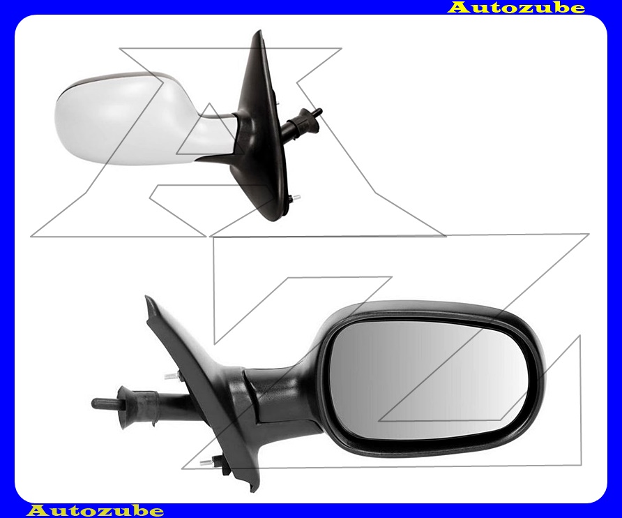 Visszapillantó tükör jobb, manuális, domború tükörlappal, hőmérős, fényezhető borítással Visszapillantó tükör jobb, manuális, domború tükörlappal, hőmérős, fényezhető borítással