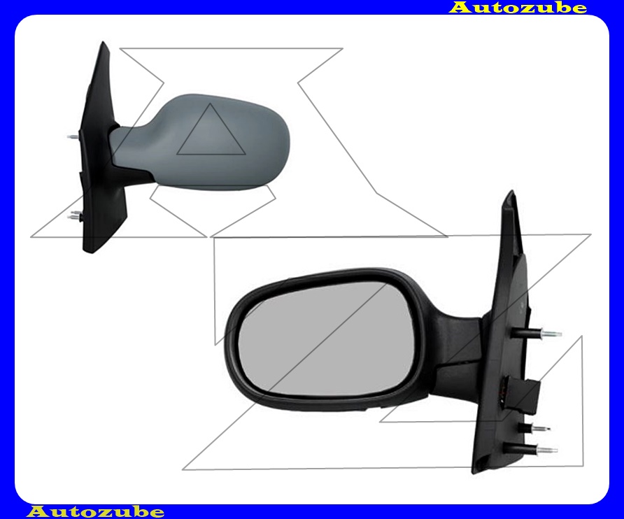 Visszapillantó tükör bal, elektromos, fűthető-aszférikus tükörlappal, fényezhető borítással Visszapillantó tükör bal, elektromos, fűthető-aszférikus tükörlappal, fényezhető borítással