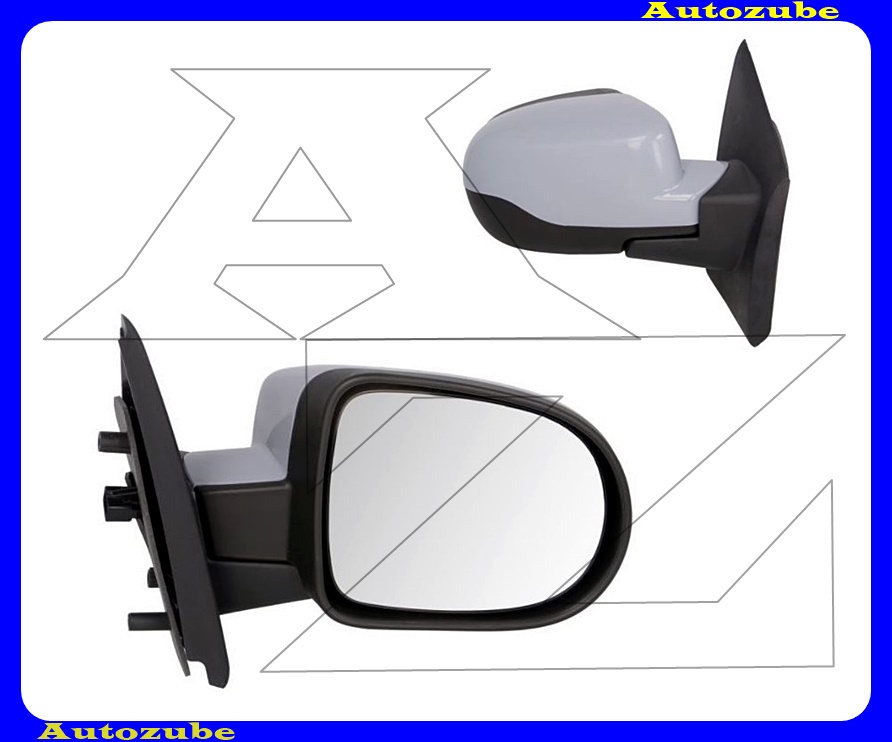 Visszapillantó tükör jobb, elektromos, fűthető-domború tükörlappal, hőmérős, fényezhető borítással Visszapillantó tükör jobb, elektromos, fűthető-domború tükörlappal, hőmérős, fényezhető borítással