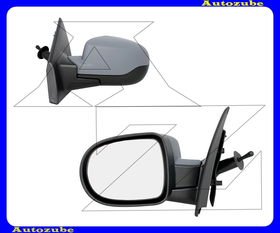 Visszapillantó tükör bal, manuális, aszférikus tükörlappal, fényezhető borítással Visszapillantó tükör bal, manuális, aszférikus tükörlappal, fényezhető borítással