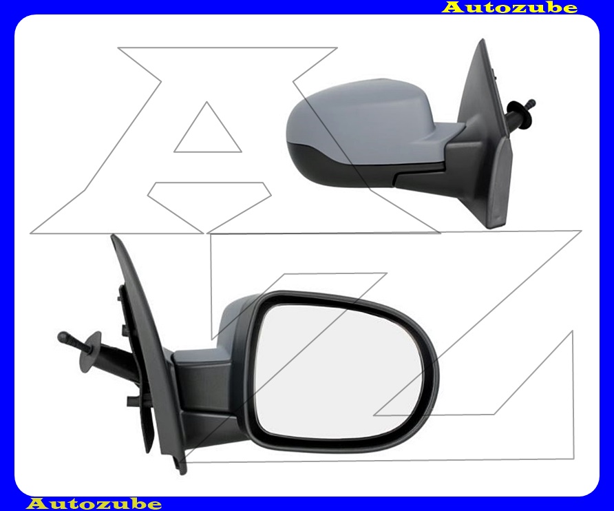 Visszapillantó tükör jobb, manuális, domború tükörlappal, hőmérős, fényezhető borítással Visszapillantó tükör jobb, manuális, domború tükörlappal, hőmérős, fényezhető borítással