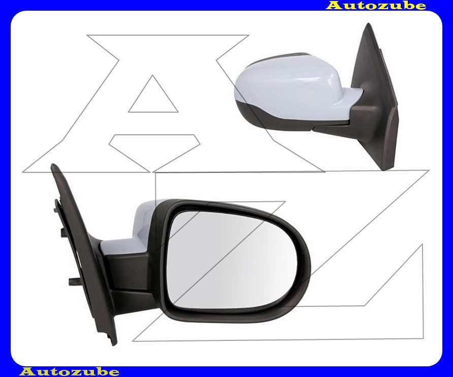 Visszapillantó tükör jobb, elektromos, fűthető-domború tükörlappal, hőmérős, fényezhető borítással Visszapillantó tükör jobb, elektromos, fűthető-domború tükörlappal, hőmérős, fényezhető borítással