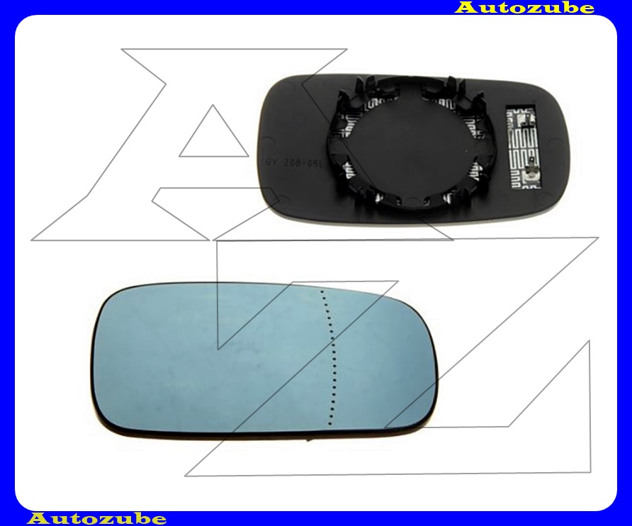 Visszapillantó tükörlap bal, fűthető-aszférikus-kék (tartólappal) Visszapillantó tükörlap bal, fűthető-aszférikus-kék (tartólappal)