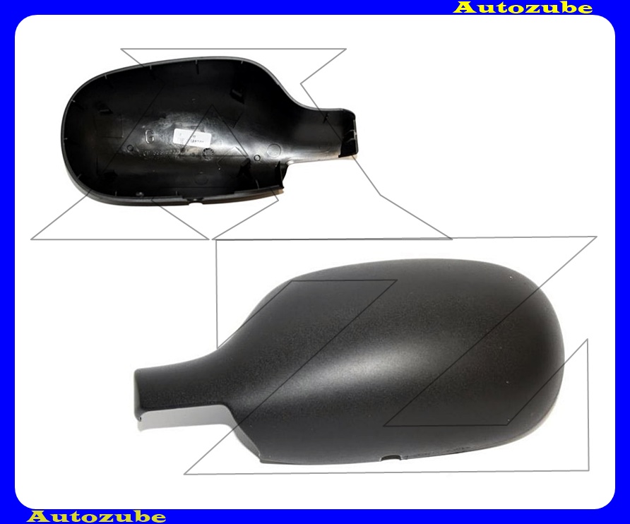 Visszapillantó tükörborítás bal, fekete Visszapillantó tükörborítás bal, fekete