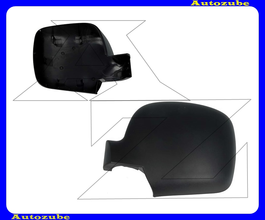 Visszapillantó tükörborítás bal, fekete Visszapillantó tükörborítás bal, fekete