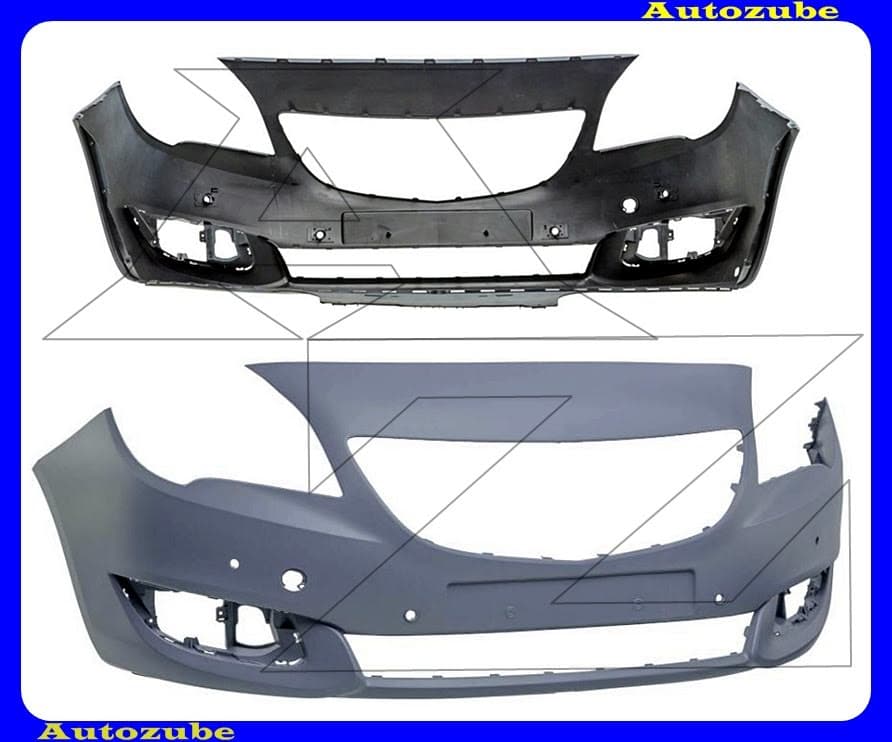 Első lökhárító alapozott, szenzoros Első lökhárító alapozott, szenzoros