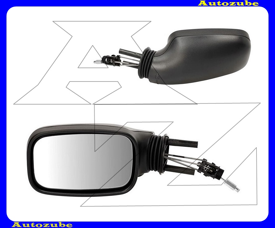 Visszapillantó tükör bal, manuális, tükörlappal, fekete borítással Visszapillantó tükör bal, manuális, tükörlappal, fekete borítással