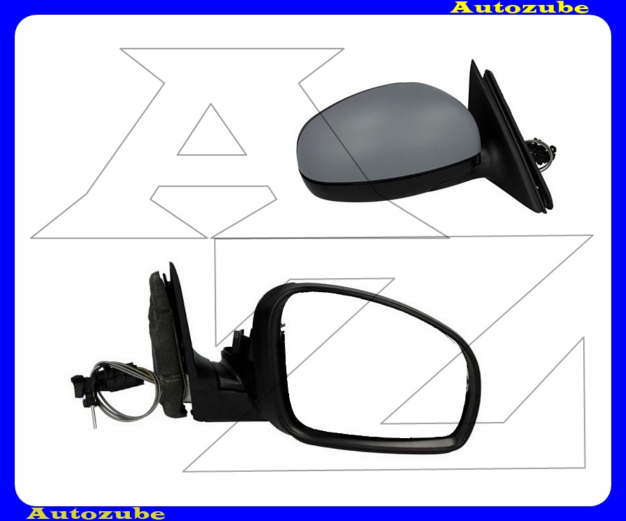 Visszapillantó tükör jobb, manuális, domború tükörlappal, fényezhető borítással Visszapillantó tükör jobb, manuális, domború tükörlappal, fényezhető borítással