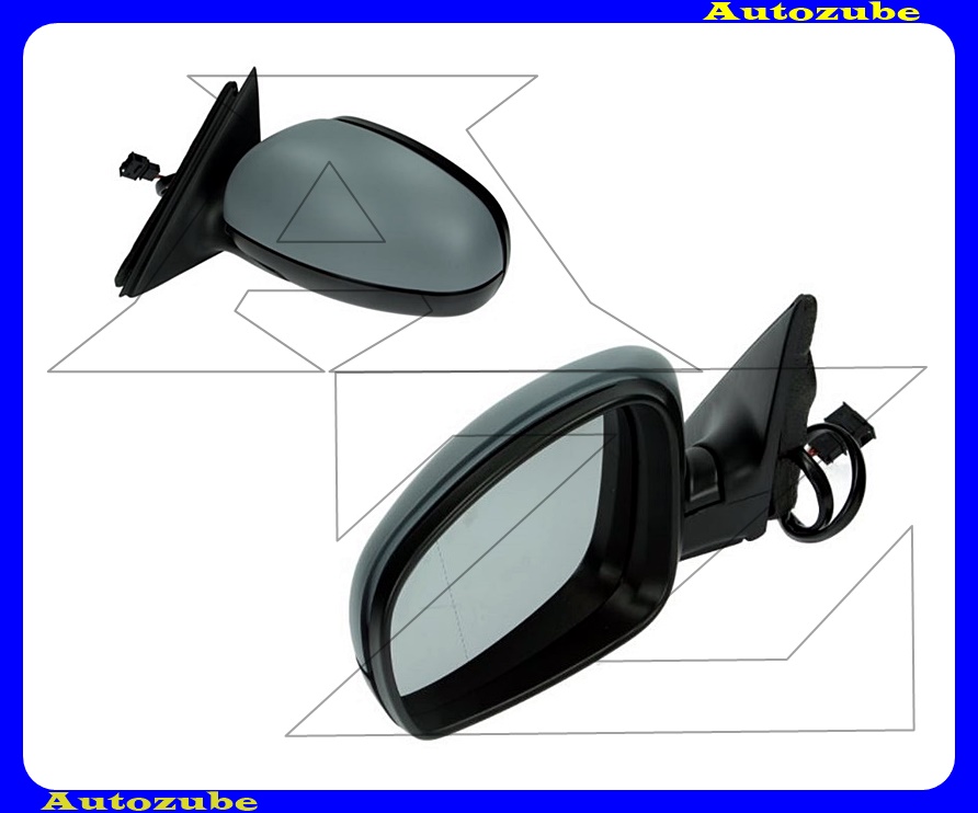 Visszapillantó tükör bal, elektromos, fűthető-aszférikus tükörlappal, fényezhető borítással Visszapillantó tükör bal, elektromos, fűthető-aszférikus tükörlappal, fényezhető borítással