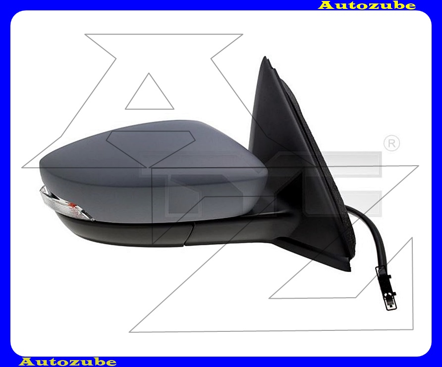 Visszapillantó tükör jobb, elektromos, fűthető-domború tükörlappal, fényezhető borítással, irányjelzővel Visszapillantó tükör jobb, elektromos, fűthető-domború tükörlappal, fényezhető borítással, irányjelzővel