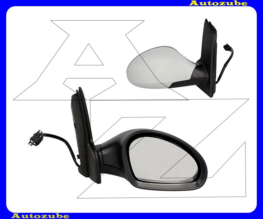 Visszapillantó tükör jobb, elektromos, fűthető-domború tükörlappal, alapozott borítással Visszapillantó tükör jobb, elektromos, fűthető-domború tükörlappal, alapozott borítással