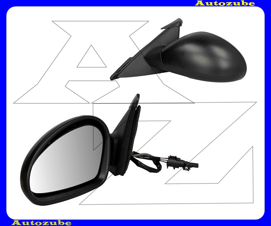 Visszapillantó tükör bal, manuális, aszférikus tükörlappal, fekete borítással Visszapillantó tükör bal, manuális, aszférikus tükörlappal, fekete borítással