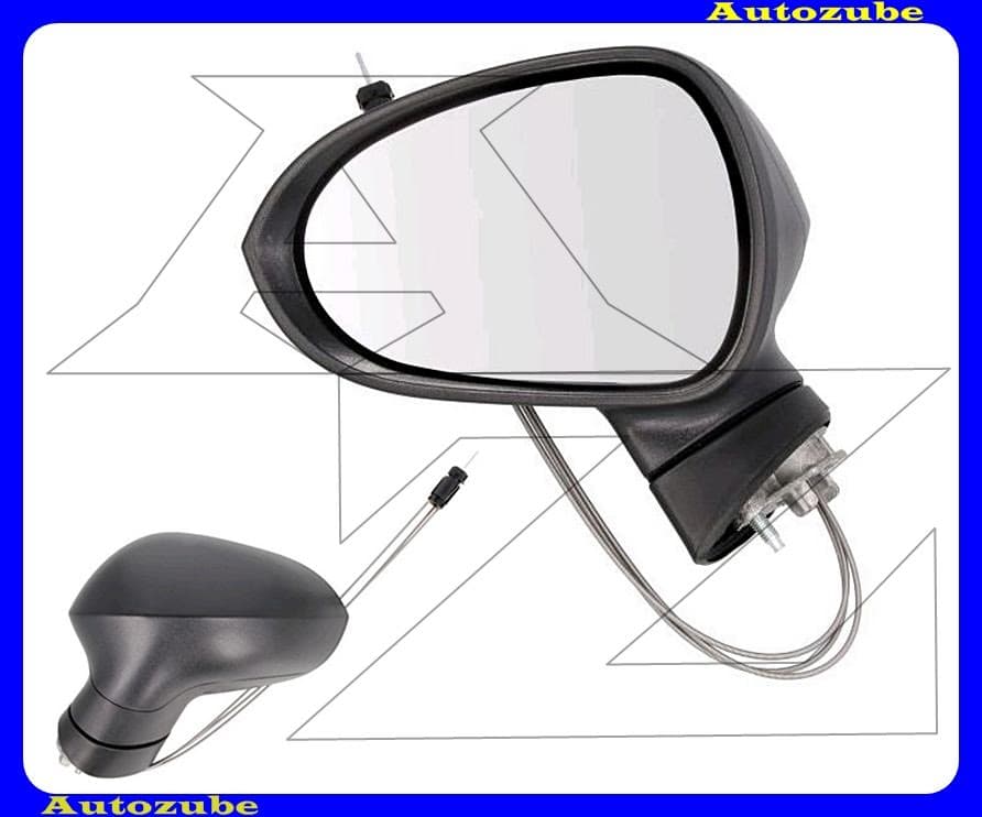 Visszapillantó tükör bal, manuális, domború tükörlappal, fekete borítással Visszapillantó tükör bal, manuális, domború tükörlappal, fekete borítással