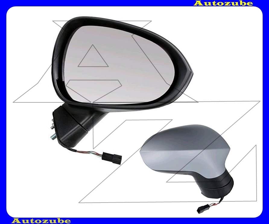 Visszapillantó tükör jobb, elektromos, fűthető-domború tükörlappal, fényezhető borítással Visszapillantó tükör jobb, elektromos, fűthető-domború tükörlappal, fényezhető borítással