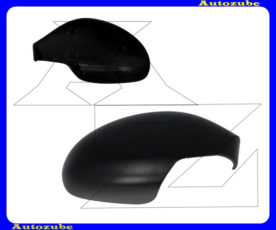 Visszapillantó tükörborítás jobb, fekete Visszapillantó tükörborítás jobb, fekete