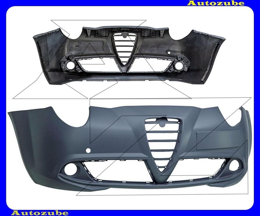 Első lökhárító alapozott Első lökhárító alapozott