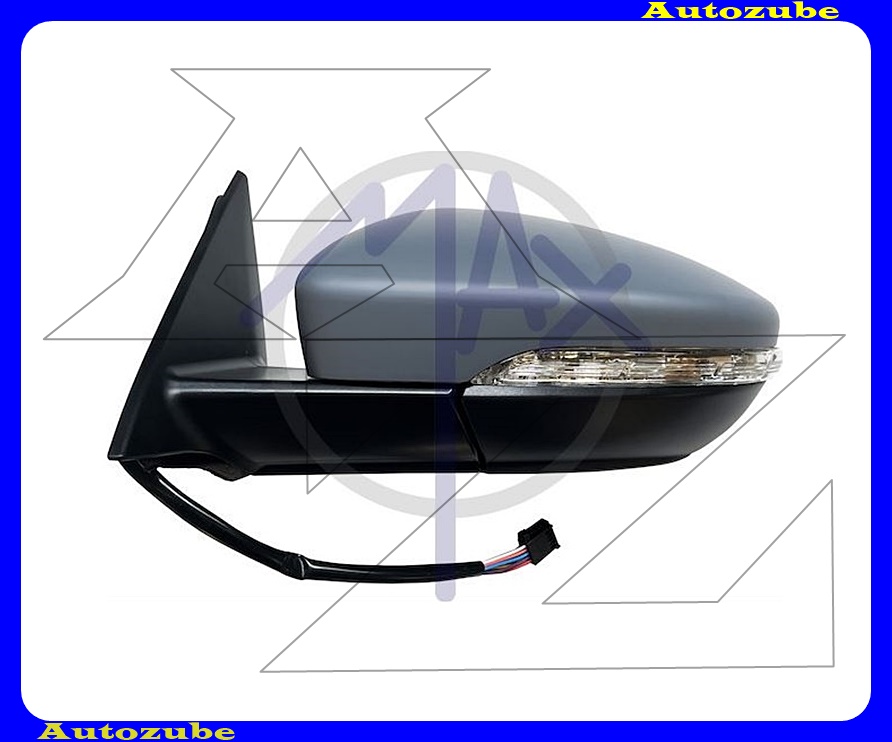 Visszapillantó tükör bal, elektromos, fűthető-aszférikus tükörlappal, fényezhető borítással, irányjelzővel /6-PIN/ Visszapillantó tükör bal, elektromos, fűthető-aszférikus tükörlappal, fényezhető borítással, irányjelzővel /6-PIN/