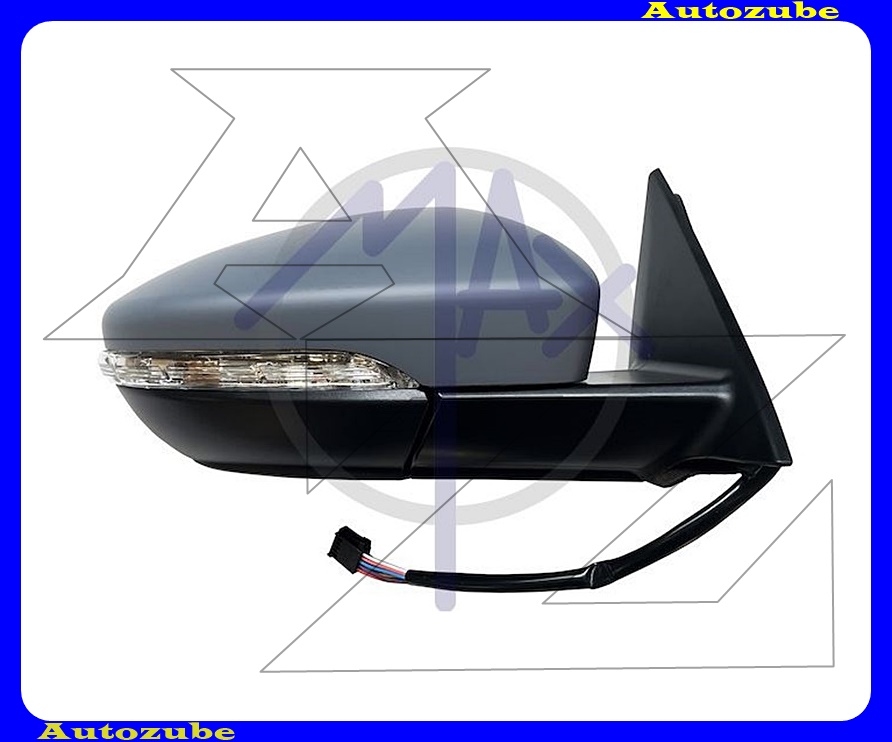 Visszapillantó tükör jobb, elektromos, fűthető-domború tükörlappal, fényezhető borítással, irányjelzővel /8-PIN/ Visszapillantó tükör jobb, elektromos, fűthető-domború tükörlappal, fényezhető borítással, irányjelzővel /8-PIN/