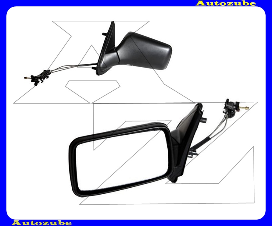 Visszapillantó tükör bal, manuális, sík tükörlappal, fekete borítással (kivéve: Cabrio) Visszapillantó tükör bal, manuális, sík tükörlappal, fekete borítással (kivéve: Cabrio)