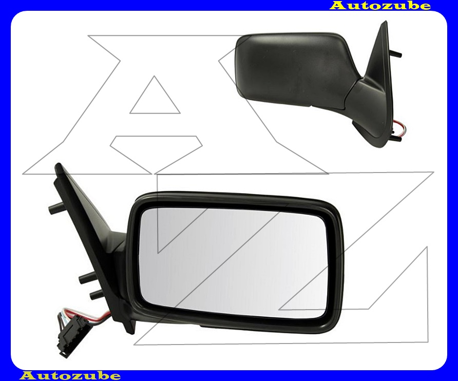 Visszapillantó tükör jobb, elektromos, fűthető-domború tükörlappal, fekete borítással (kivéve: CABRIO) Visszapillantó tükör jobb, elektromos, fűthető-domború tükörlappal, fekete borítással (kivéve: CABRIO)