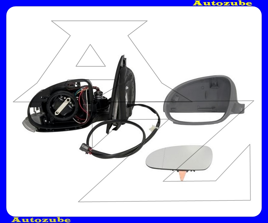 Visszapillantó tükör bal, elektromosan behajló, fűthető-aszférikus tükörlappal, fényezhető borítással, irányjelzővel Visszapillantó tükör bal, elektromosan behajló, fűthető-aszférikus tükörlappal, fényezhető borítással, irányjelzővel