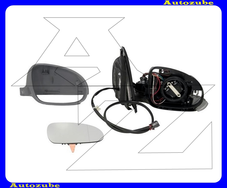 Visszapillantó tükör jobb, elektromosan behajló, fűthető-domború tükörlappal, fényezhető borítással, irányjelzővel Visszapillantó tükör jobb, elektromosan behajló, fűthető-domború tükörlappal, fényezhető borítással, irányjelzővel