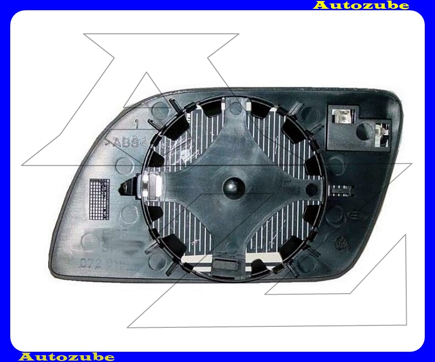 Visszapillantó tükörlap jobb, fűthető-domború (tartólappal) Visszapillantó tükörlap jobb, fűthető-domború (tartólappal)