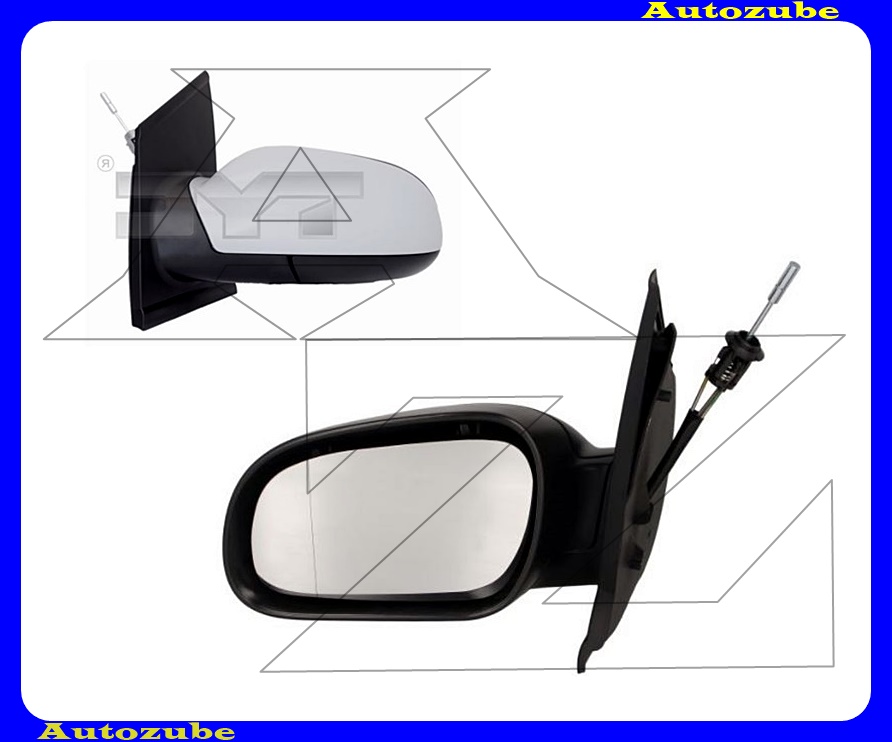 Visszapillantó tükör bal, manuális, aszférikus tükörlappal, fényezhető borítással /RENDELÉSRE/ Visszapillantó tükör bal, manuális, aszférikus tükörlappal, fényezhető borítással /RENDELÉSRE/