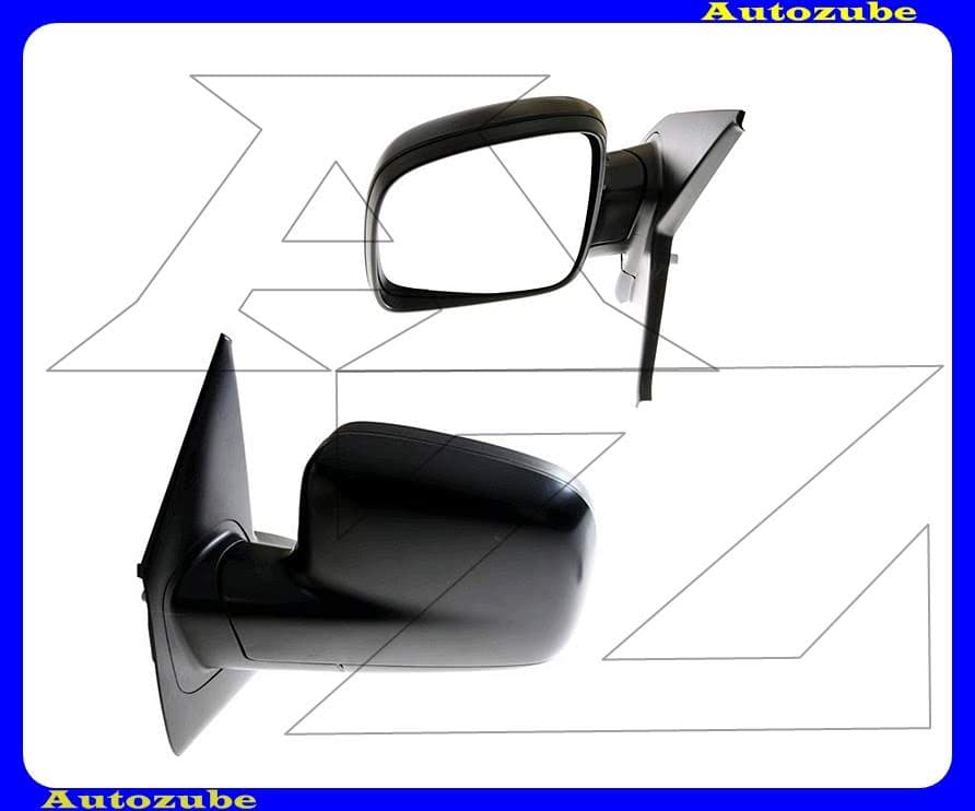 Visszapillantó tükör bal, kívűlről állítható, domború tükörlappal, fekete borítással Visszapillantó tükör bal, kívűlről állítható, domború tükörlappal, fekete borítással