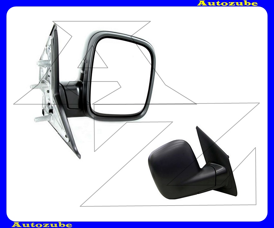 Visszapillantó tükör jobb, kívűlről állítható, domború tükörlappal, fekete borítással Visszapillantó tükör jobb, kívűlről állítható, domború tükörlappal, fekete borítással