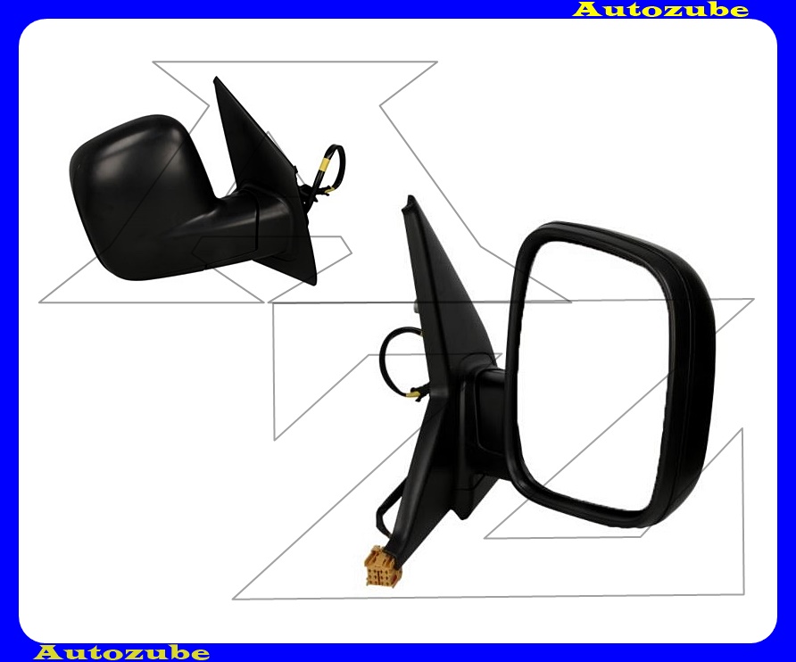 Visszapillantó tükör jobb, elektromos, fűthető-domború tükörlappal, fekete borítással Visszapillantó tükör jobb, elektromos, fűthető-domború tükörlappal, fekete borítással