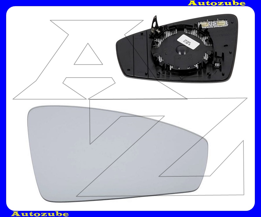 Visszapillantó tükörlap jobb, fűthető-domború (tartólappal) Visszapillantó tükörlap jobb, fűthető-domború (tartólappal)