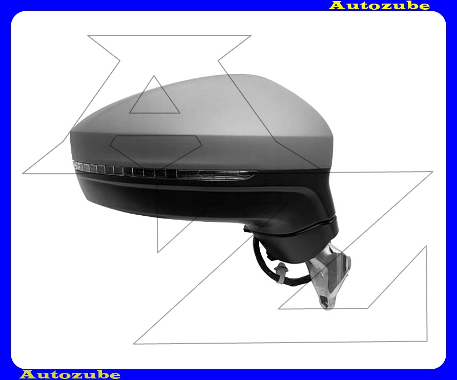 Visszapillantó tükör jobb, elektromos, fűthető-domború tükörlappal, fényezhető borítással, irányjelzővel /6-PIN/ Visszapillantó tükör jobb, elektromos, fűthető-domború tükörlappal, fényezhető borítással, irányjelzővel /6-PIN/