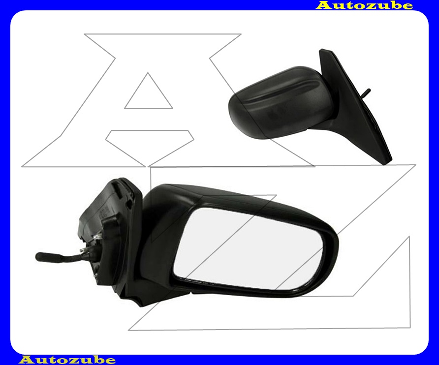 Visszapillantó tükör jobb, manuális, domború tükörlappal, fekete borítással Visszapillantó tükör jobb, manuális, domború tükörlappal, fekete borítással