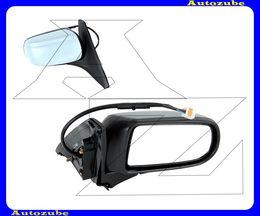 Visszapillantó tükör jobb, elektromos, fűthető-domború tükörlappal, fényezhető borítással Visszapillantó tükör jobb, elektromos, fűthető-domború tükörlappal, fényezhető borítással