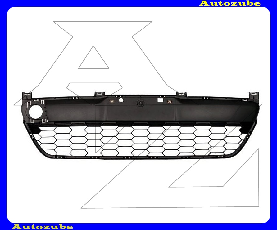 Első lökhárító rács középső, fekete Első lökhárító rács középső, fekete