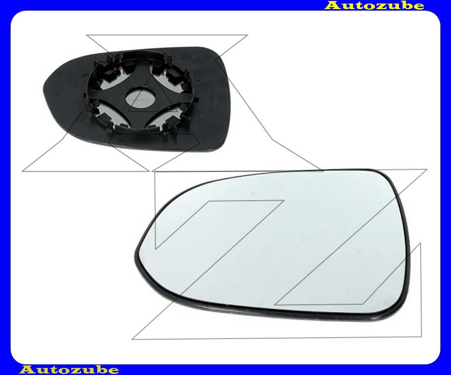 Visszapillantó tükörlap bal, domború (tartólappal) Visszapillantó tükörlap bal, domború (tartólappal)