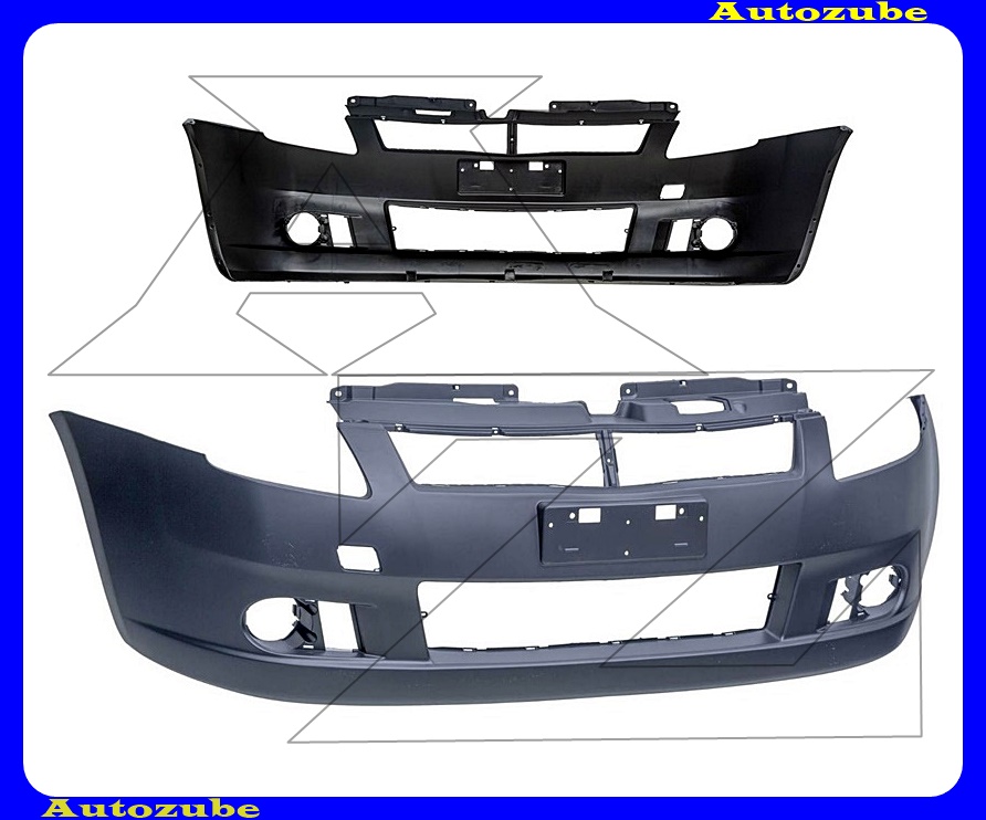 Első lökhárító alapozott (vonószemborítás nélkül) Első lökhárító alapozott (vonószemborítás nélkül)