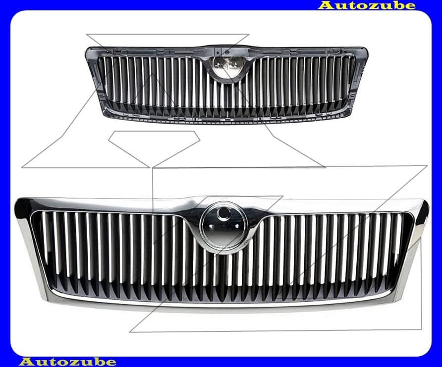 Hűtődíszrács komplett (embléma nélkül) Hűtődíszrács komplett (embléma nélkül)