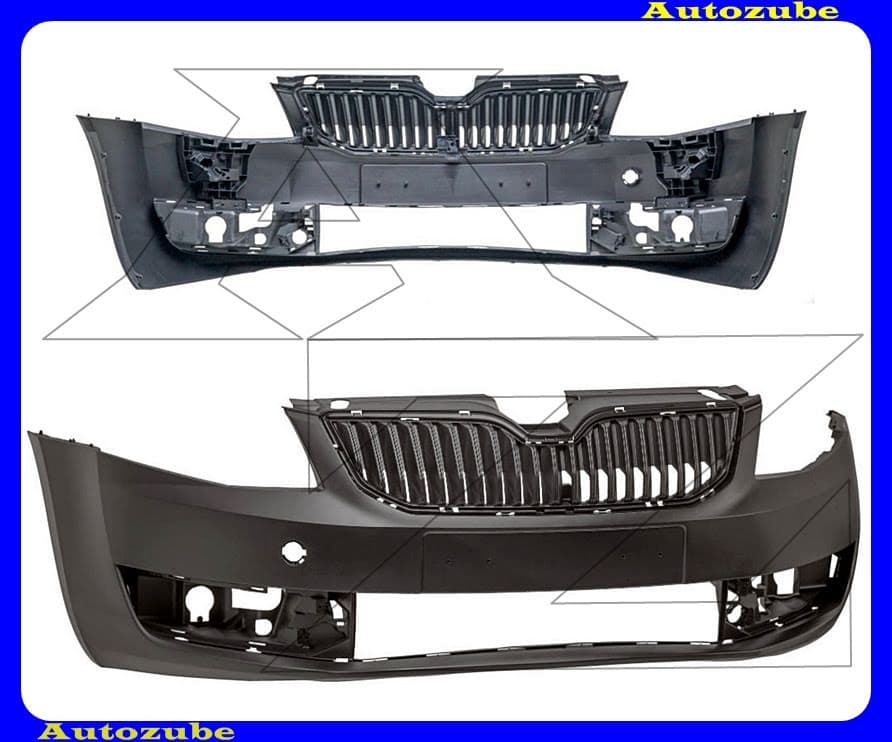 Első lökhárító alapozott Első lökhárító alapozott