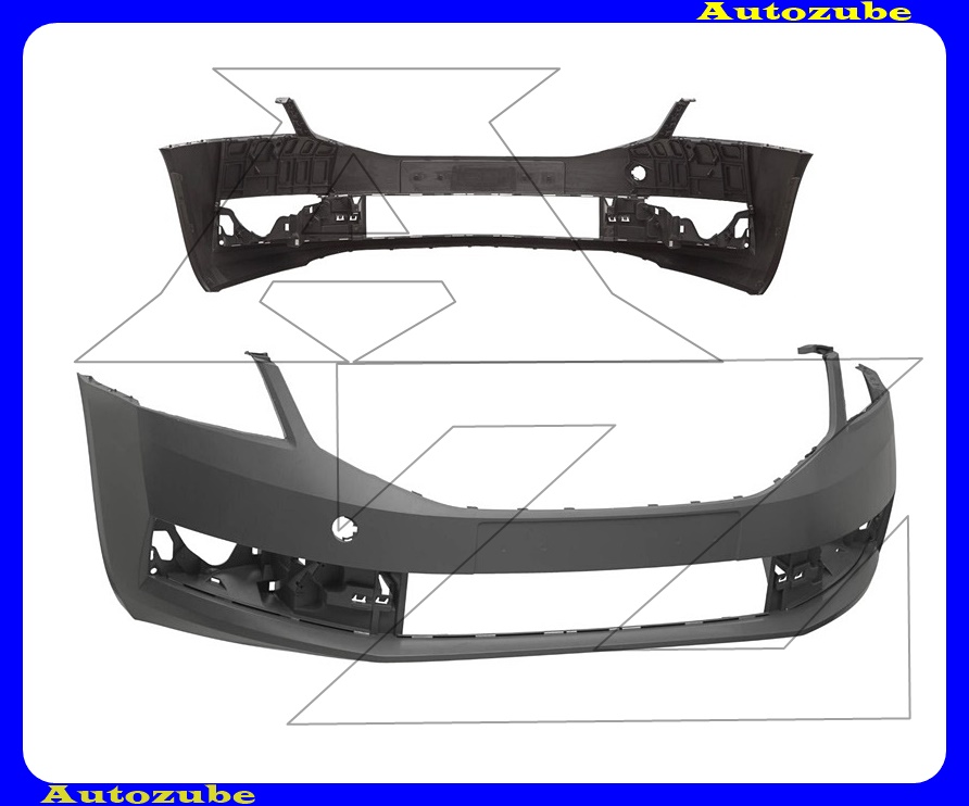 Első lökhárító alapozott (szenzor jelöléssel) Első lökhárító alapozott (szenzor jelöléssel)