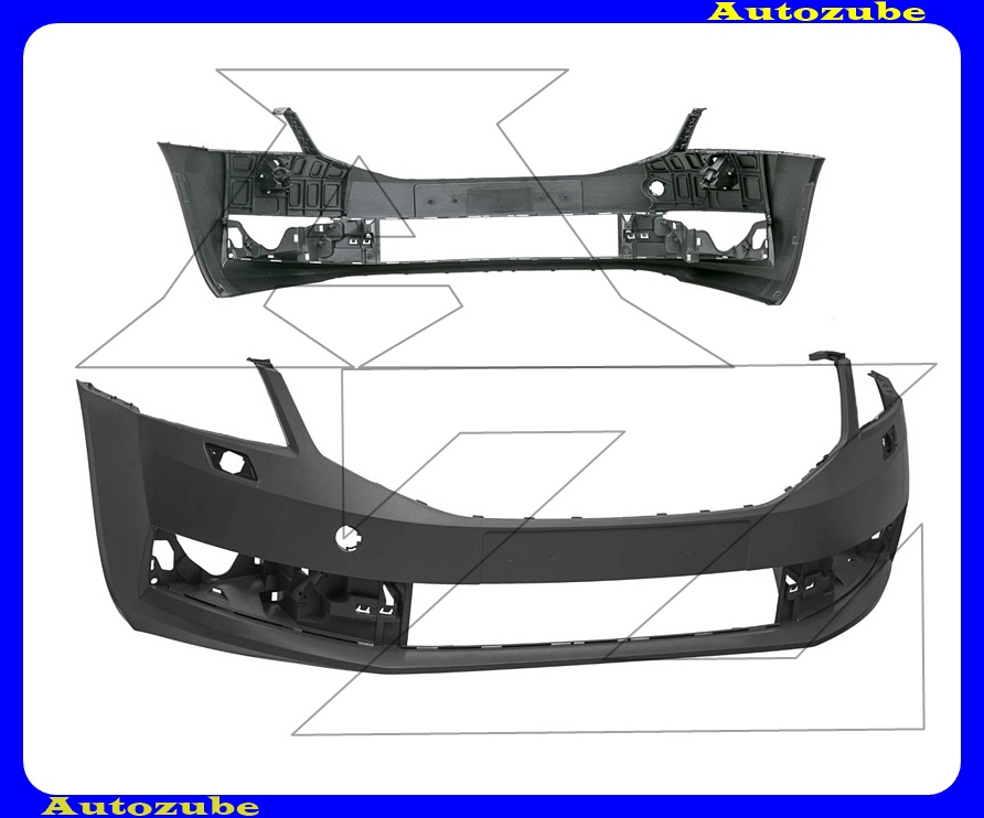 Első lökhárító alapozott, fényszórómosós (szenzor jelöléssel) Első lökhárító alapozott, fényszórómosós (szenzor jelöléssel)