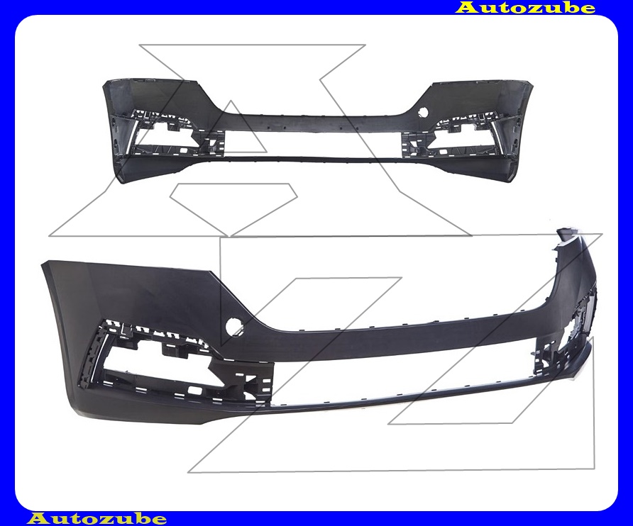 Első lökhárító alapozott (szenzor jelöléssel) Első lökhárító alapozott (szenzor jelöléssel)